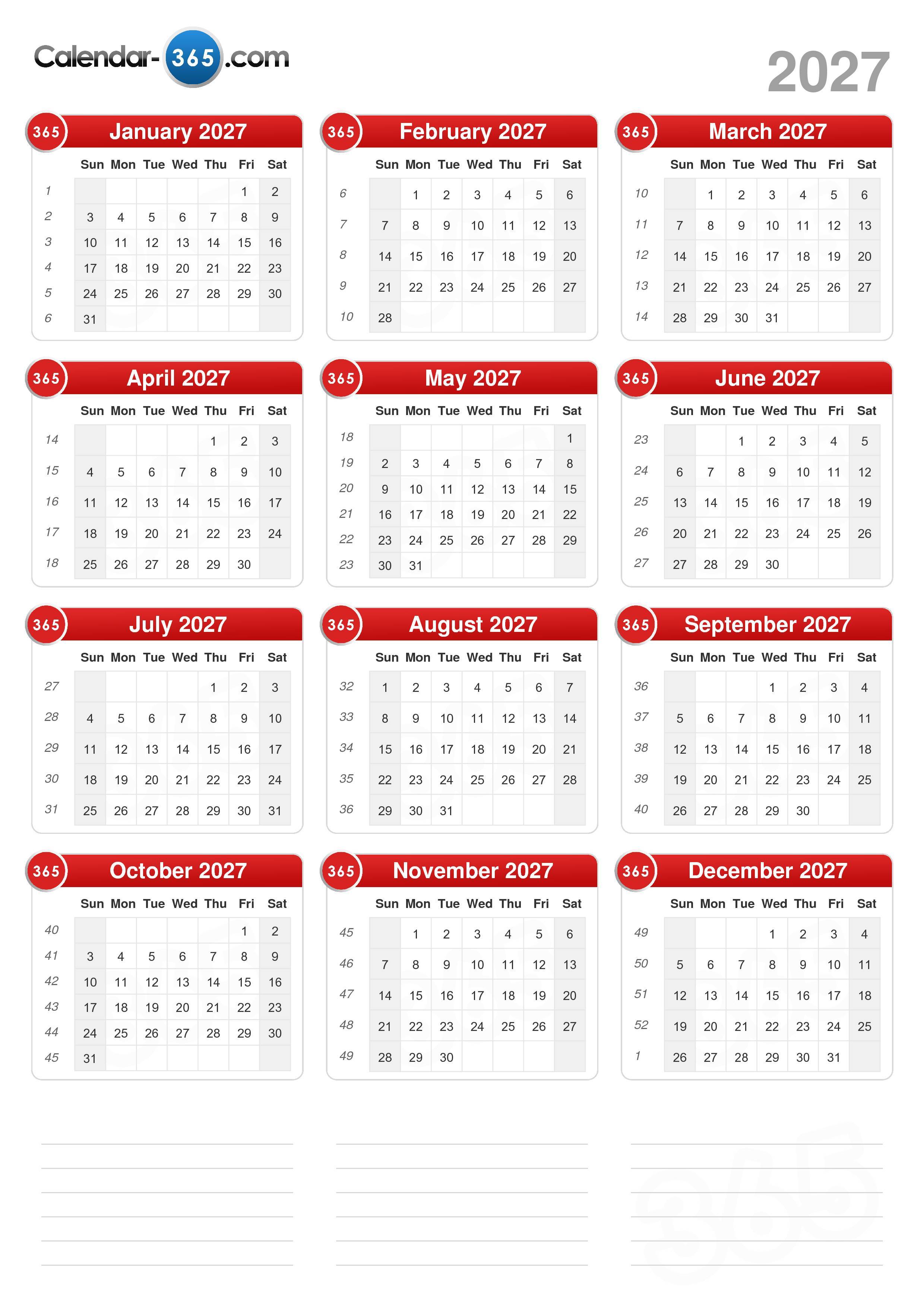 2027-calendar