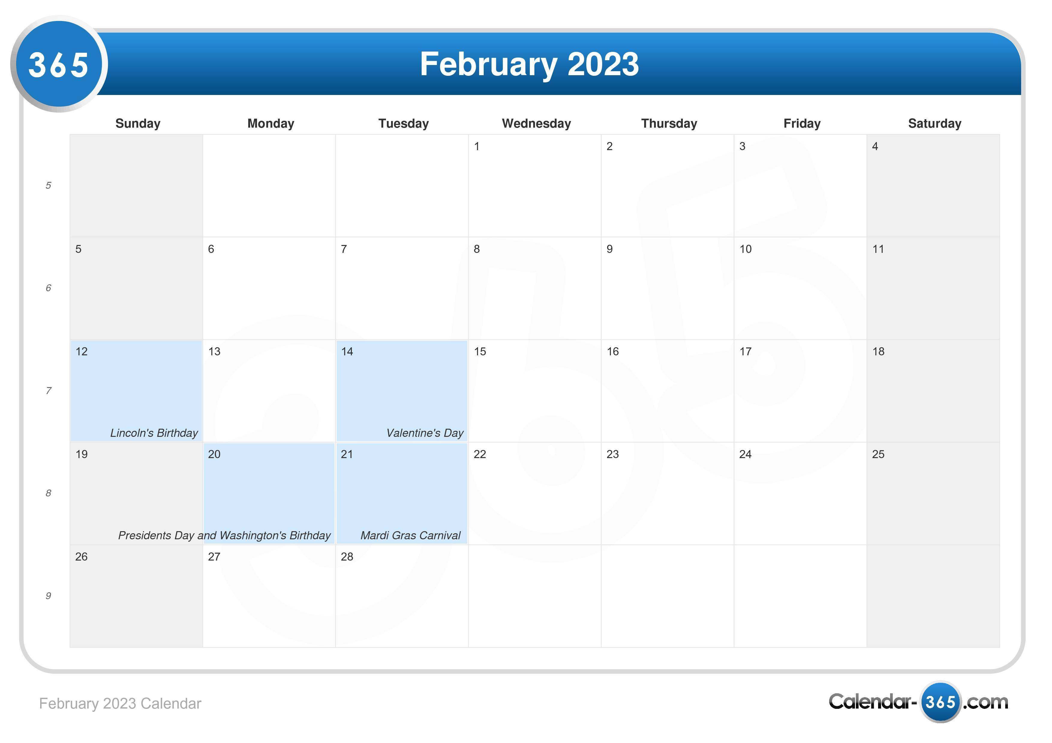 February, 2023