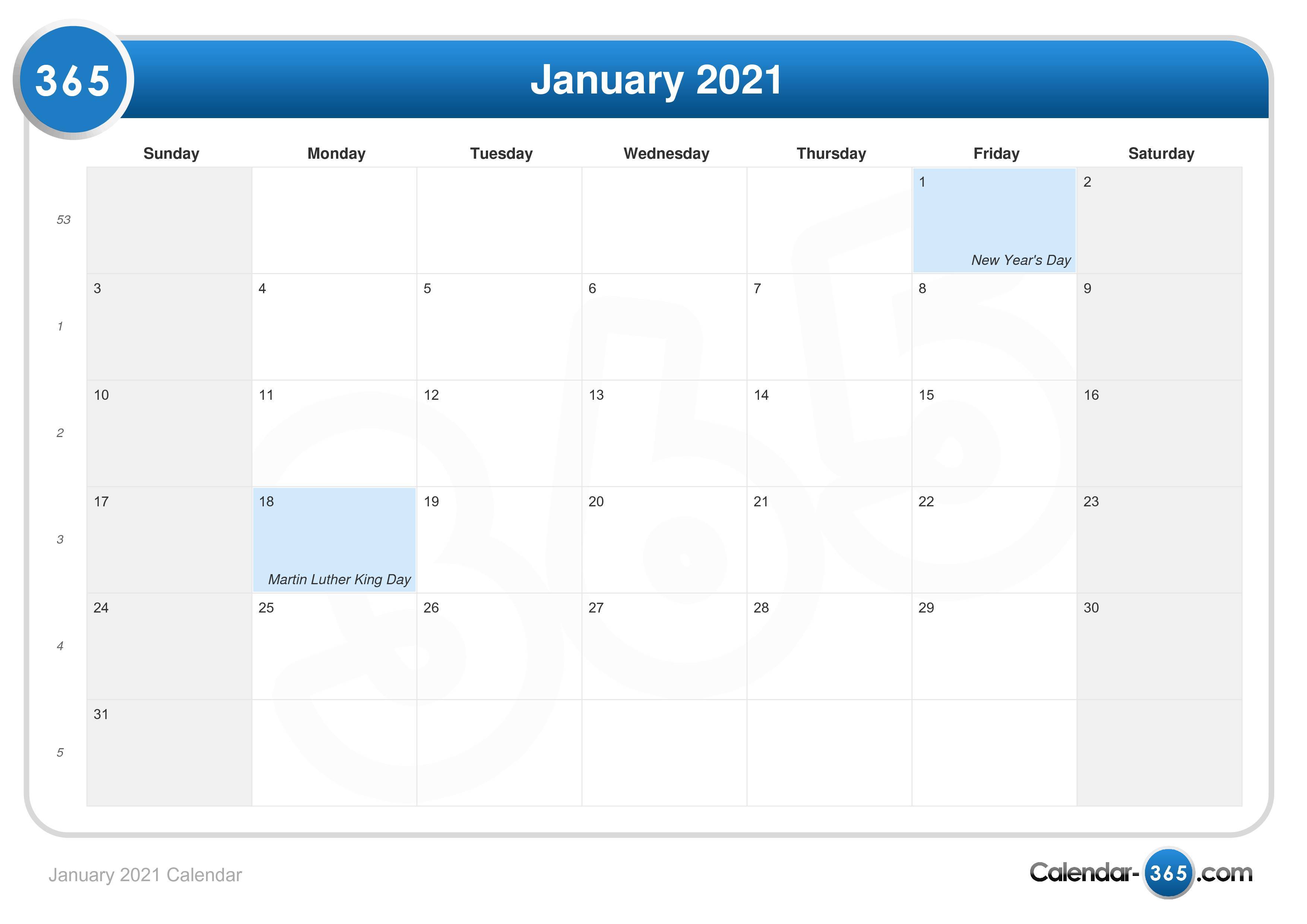 daylight calendar 2021 January 2021 Calendar daylight calendar 2021